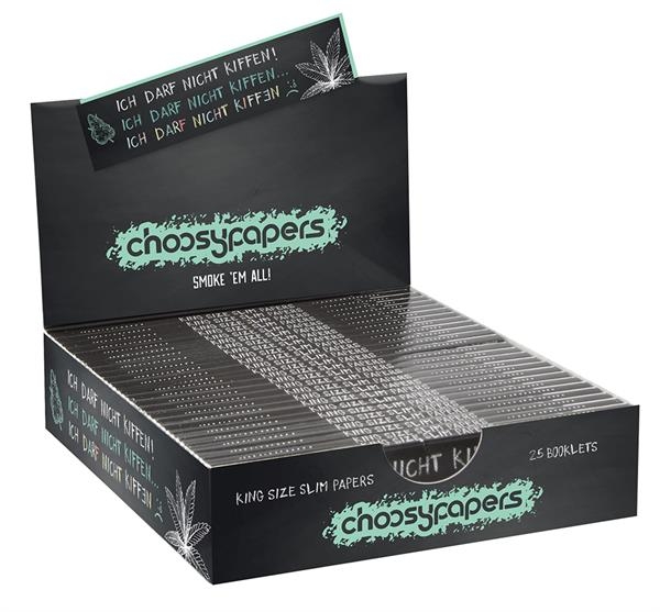 Choosypapers King Size Slim Zigarettenpapier Ich darf nicht kiffen